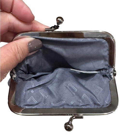 Vera Bradley Moon Shadow Meadow Kiss Coin Purse - Picture 4 of 6